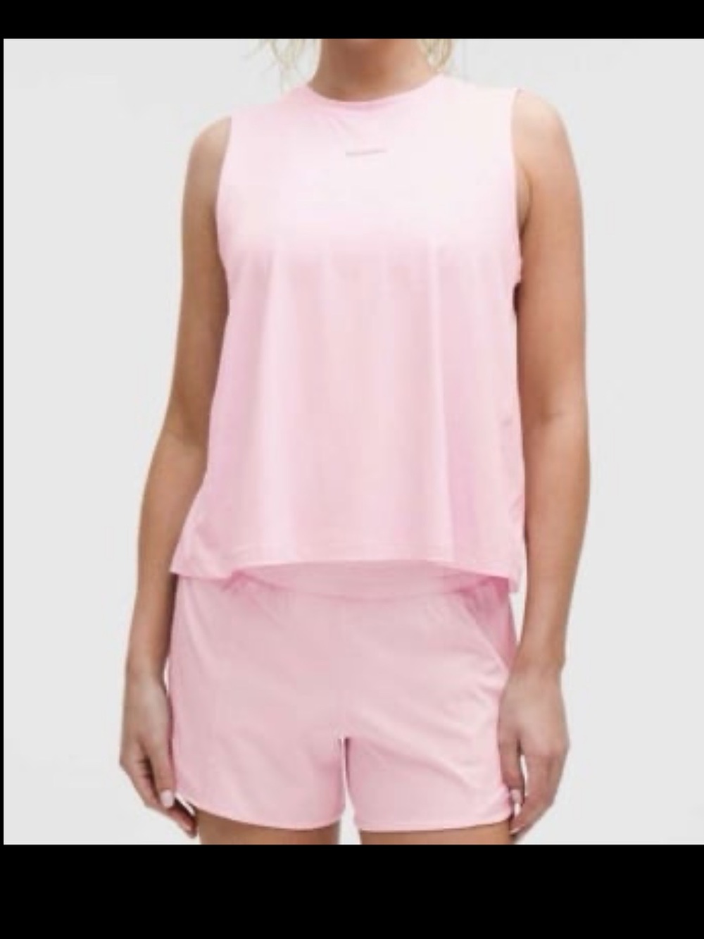 NWT Lululemon Pace Crush Cross-Back Graphic Tank Top Pink Organza size XL
